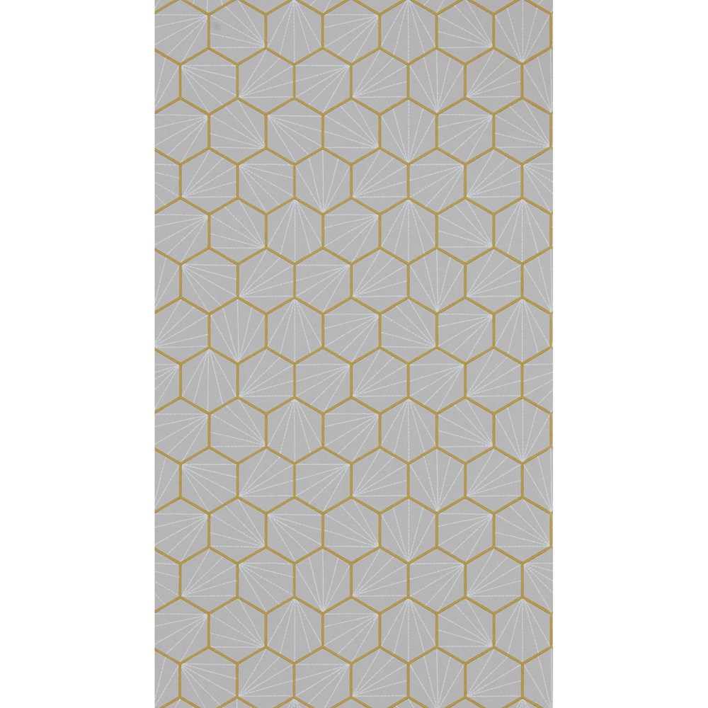 Aikyo Geometric Wallpaper 111922 by Scion in Hemp Brown